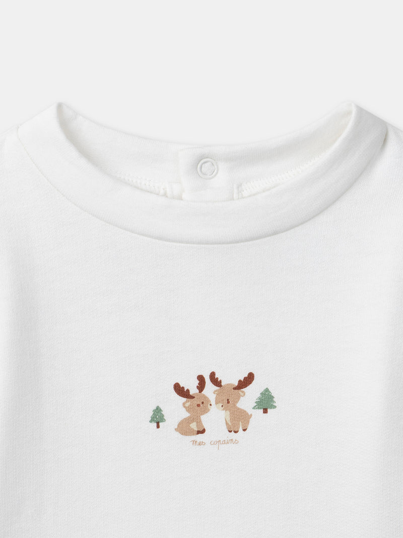 Ensemble combinaison à rayures vertes + body + chaussettes Naissance Garçon