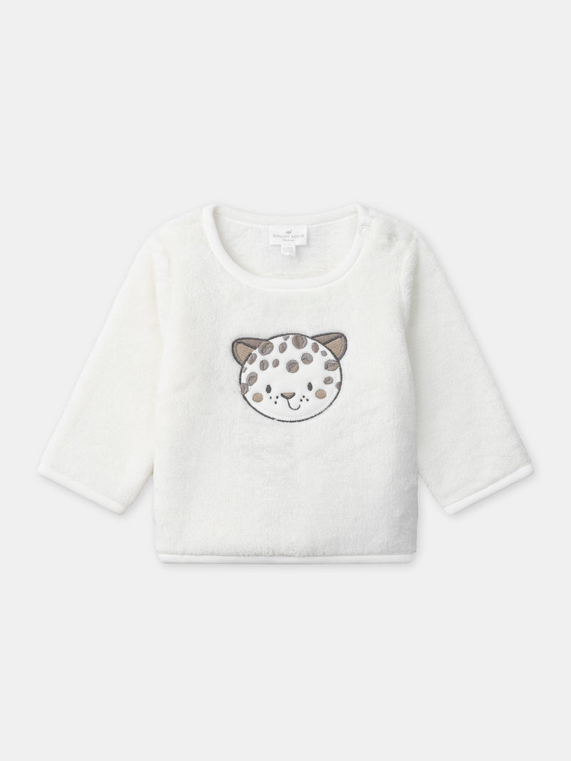 Ensemble Ensemble sweat blanc + pantalon + chaussettes Naissance Mixte