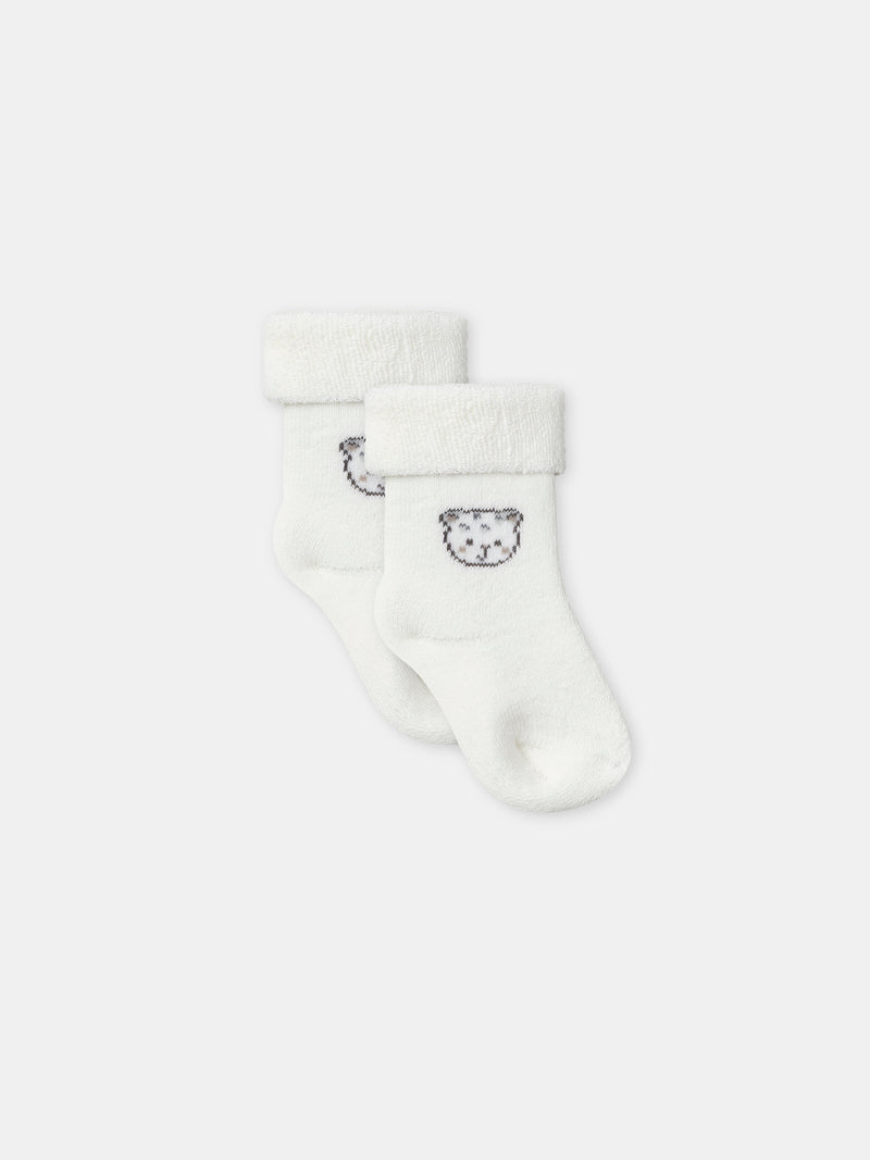 Ensemble Ensemble sweat blanc + pantalon + chaussettes Naissance Mixte