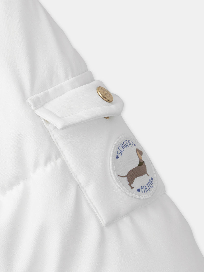 Doudoune blanche matelassée Fille