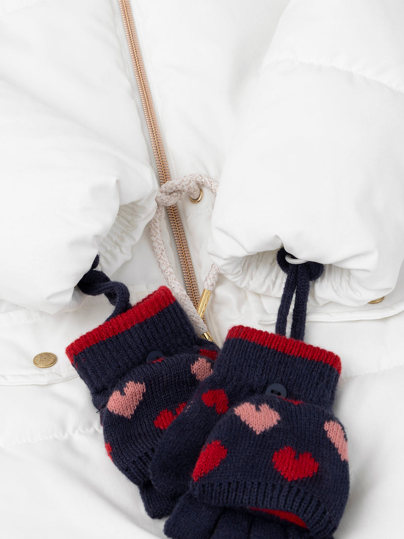 Doudoune blanche matelassée Fille