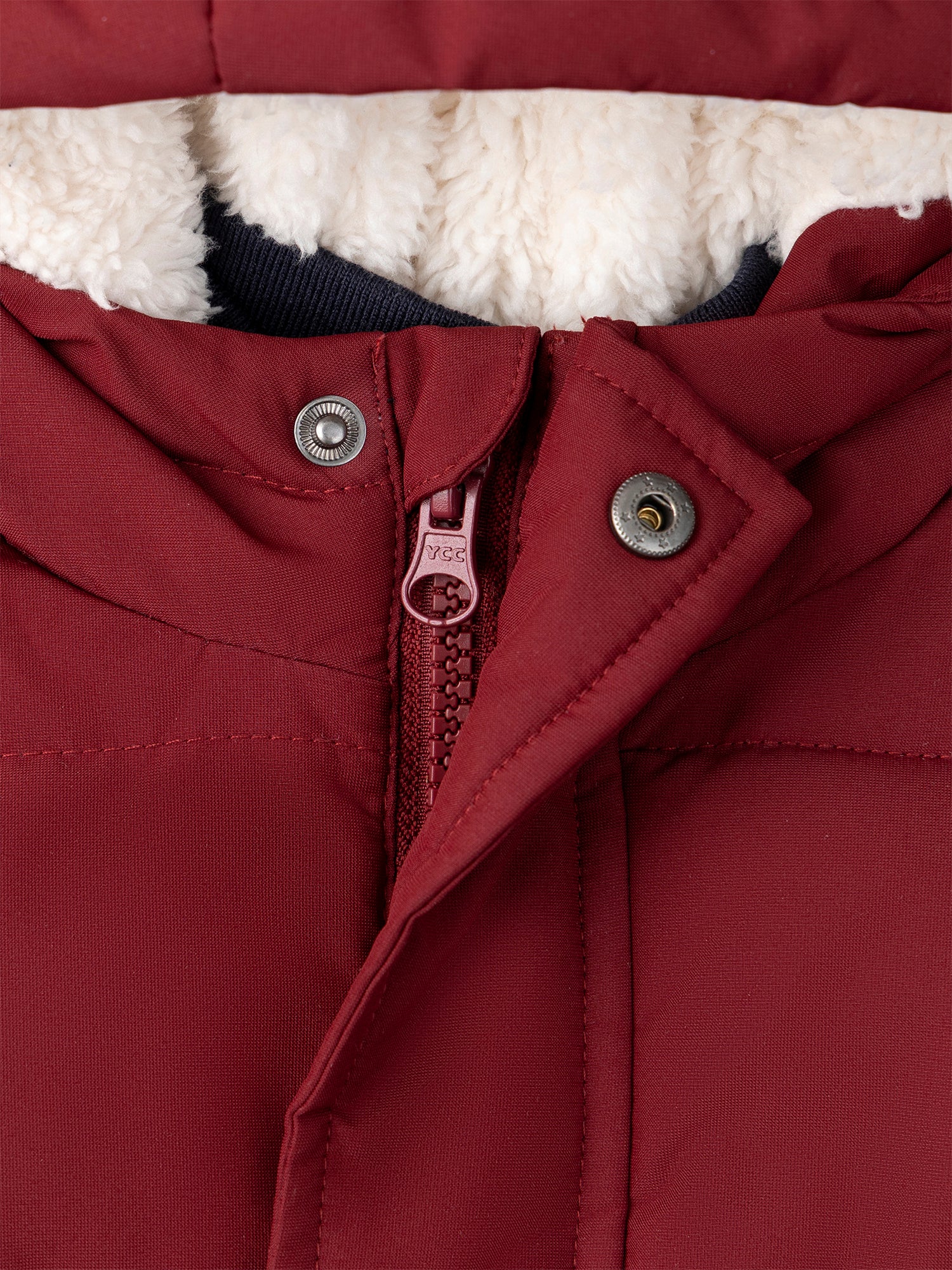 Doudoune bordeaux matelassée Garçon