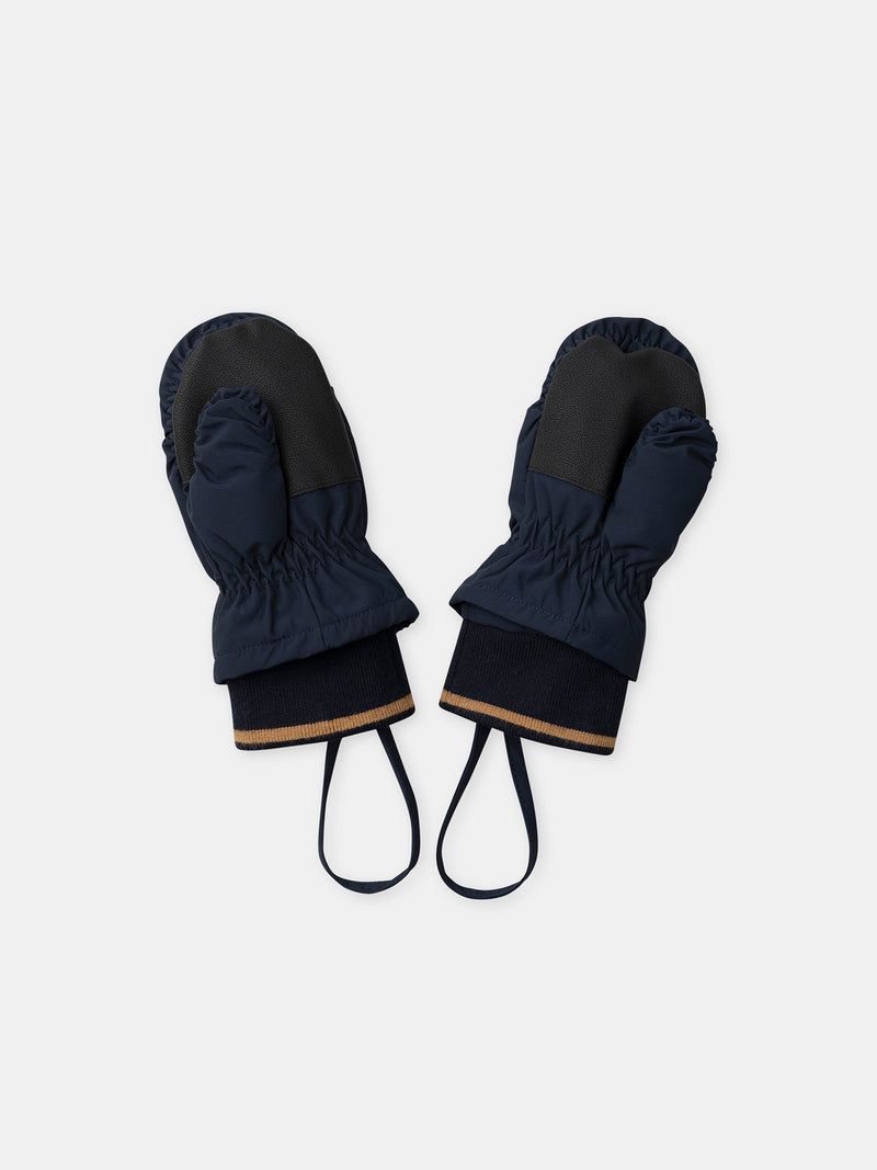 Gants bleu foncé imprimé fusée Garçon