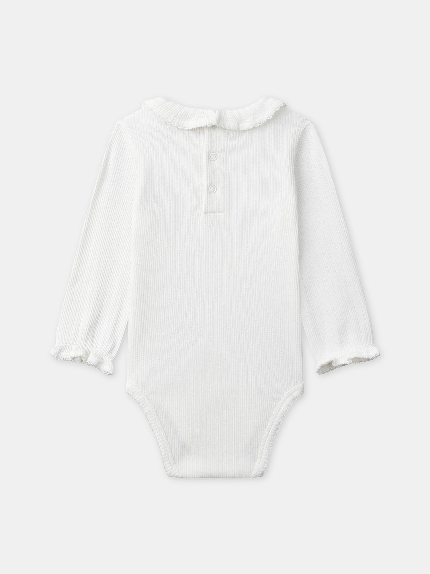 Ensemble combinaison fleuri + body écru + chaussettes à ruban Naissance Fille