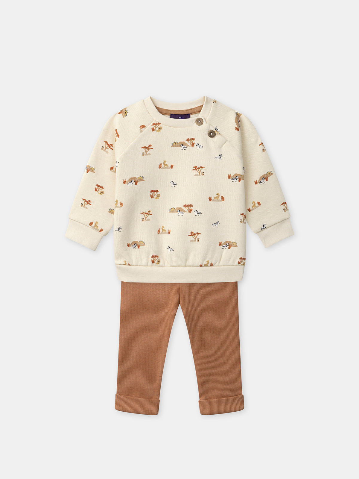 Tenue Bébé Garçon : Douce Aventure en Savane - 2