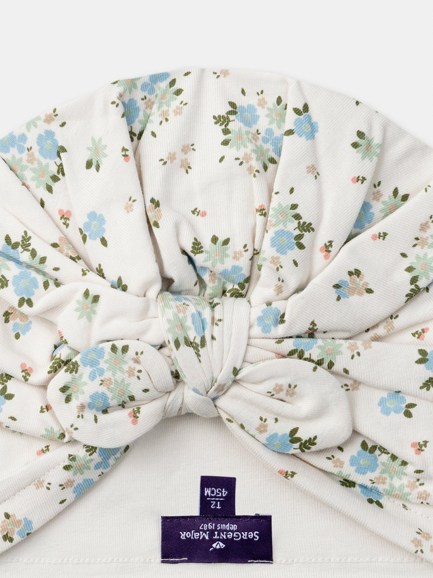 Bonnet turban imprimé fleuri Bébé Fille