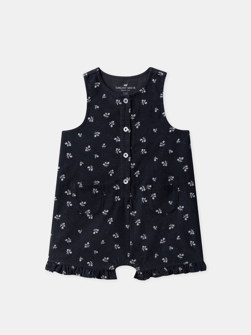 Ensemble salopette + body + collants Naissance Fille