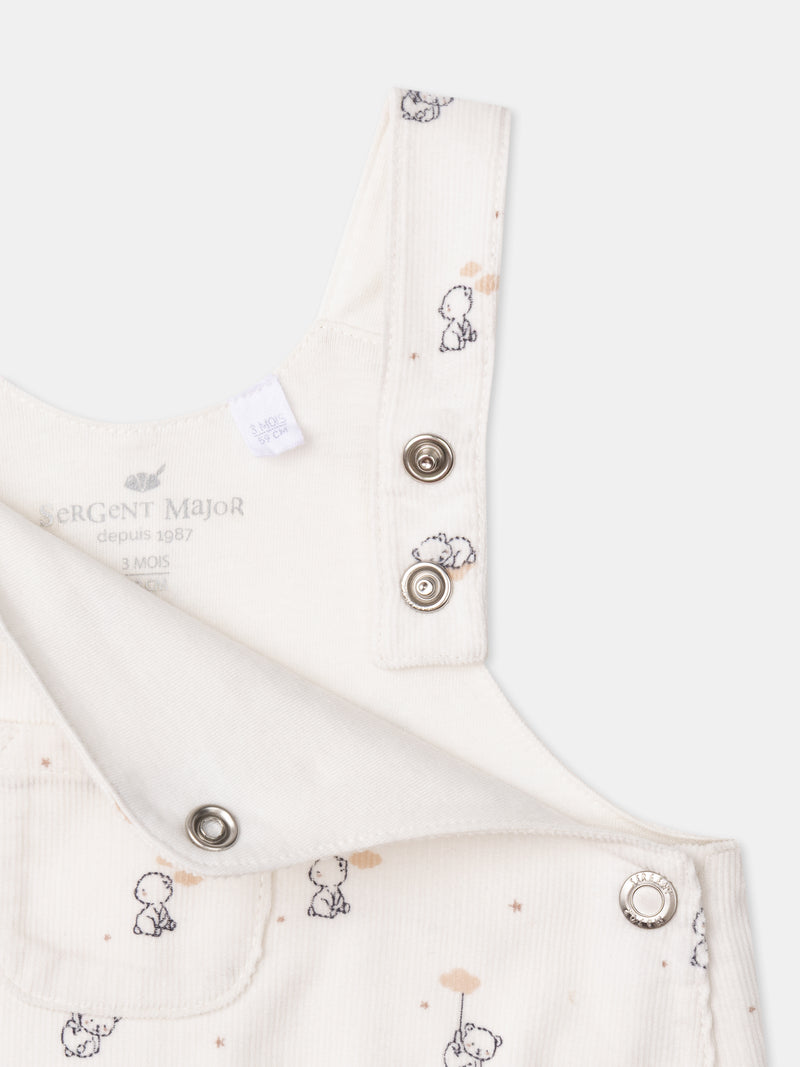 Ensemble salopette + body + chaussettes Naissance Garçon