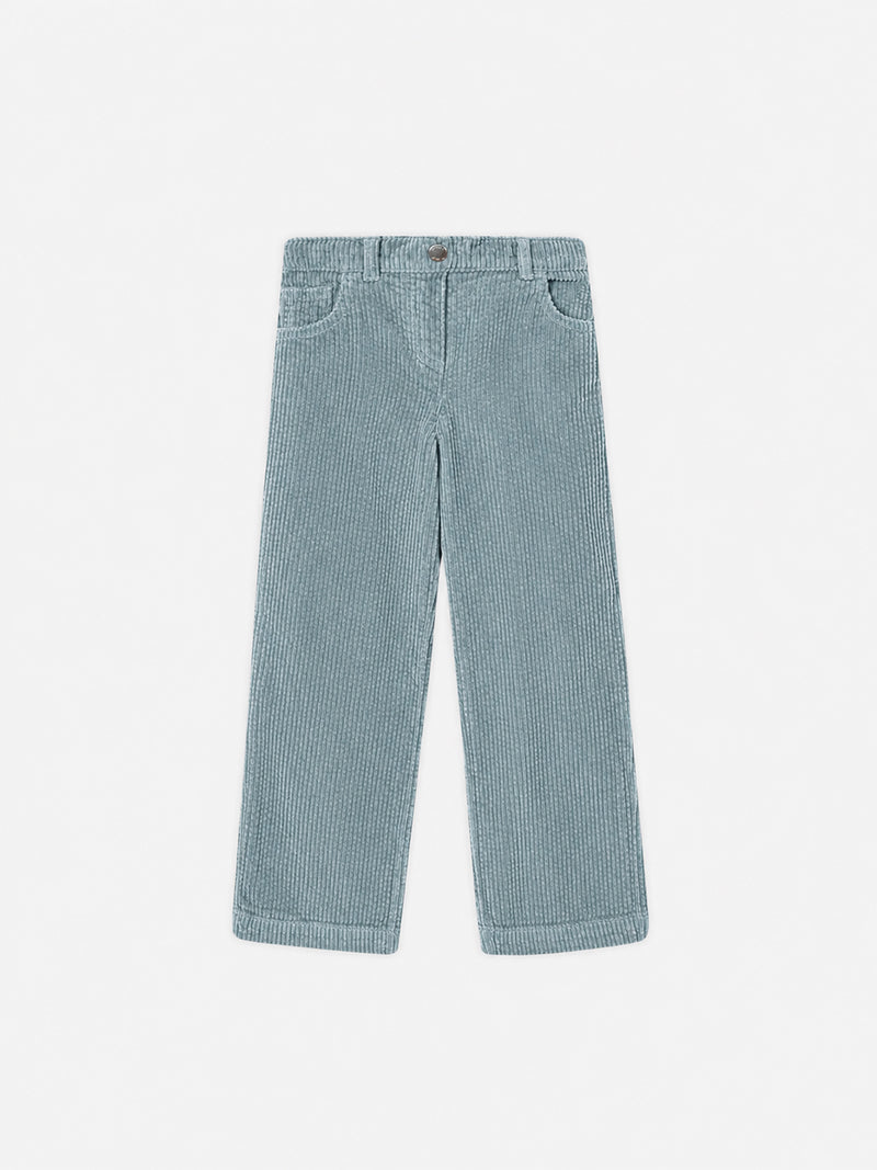 Pantalon vert en velours Fille