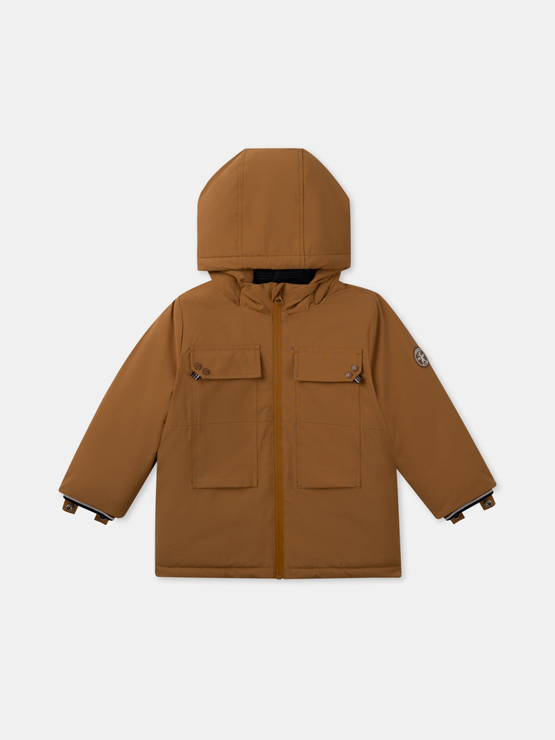 Parka 3 en 1 marron Garçon