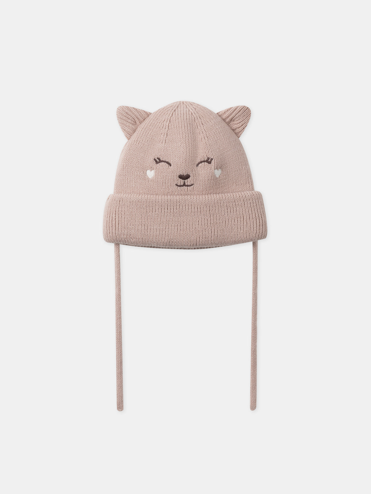 Bonnet rose visage de biche Bébé Fille