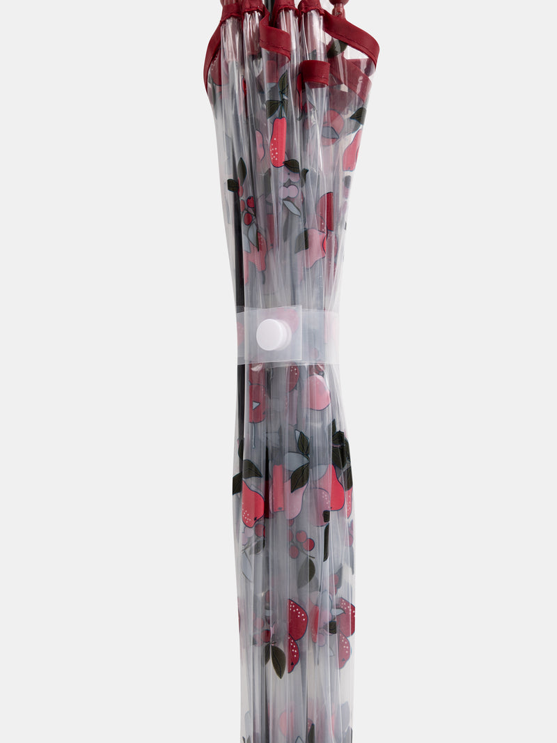 Parapluie transparent imprimé baies et poires Fille