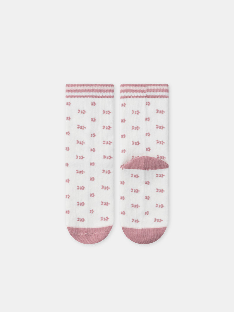 Lot de 5 chaussettes roses pingouins Fille
