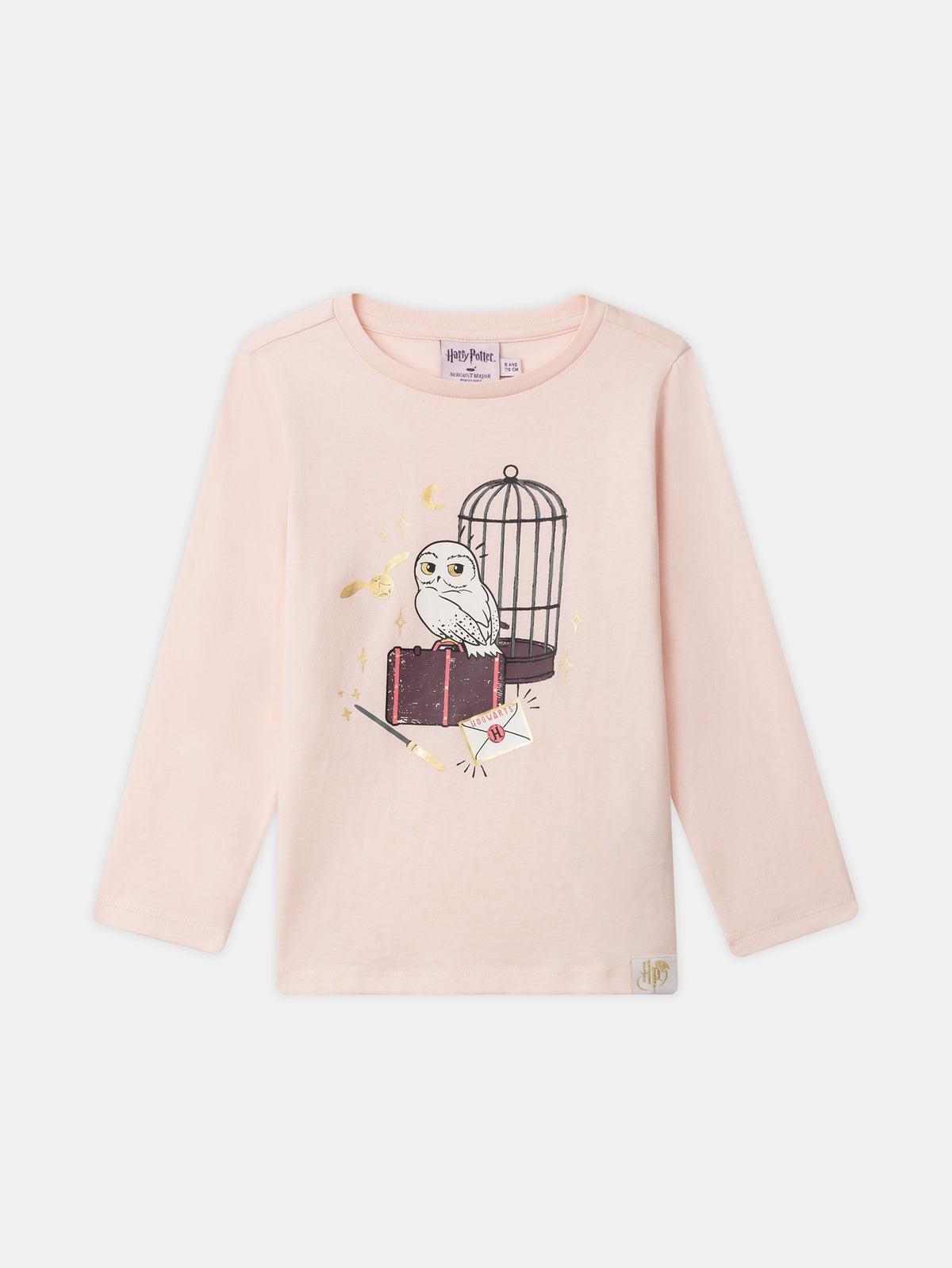 Pyjama Harry Potter rose imprimé chouette Hedwige Fille