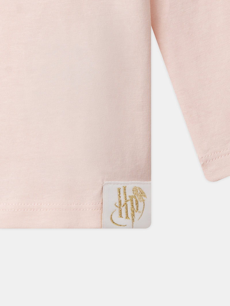 Pyjama Harry Potter rose imprimé chouette Hedwige Fille