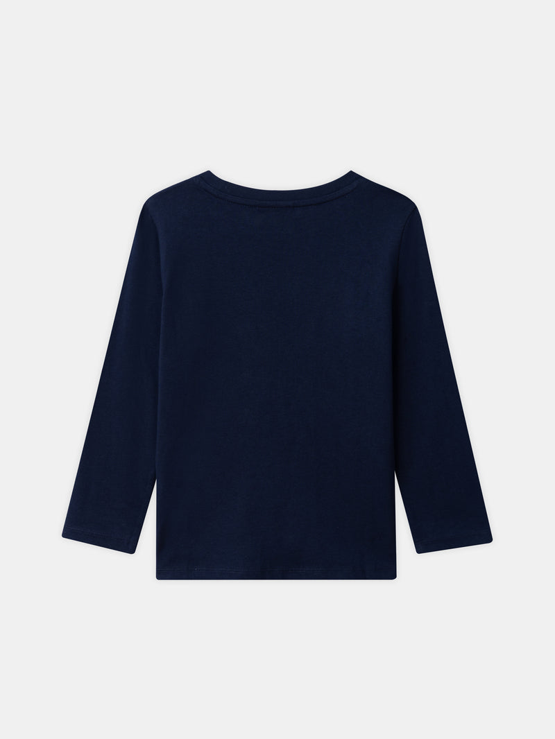 Pyjama Harry Potter bleu marine imprimé "Poudlard" Fille