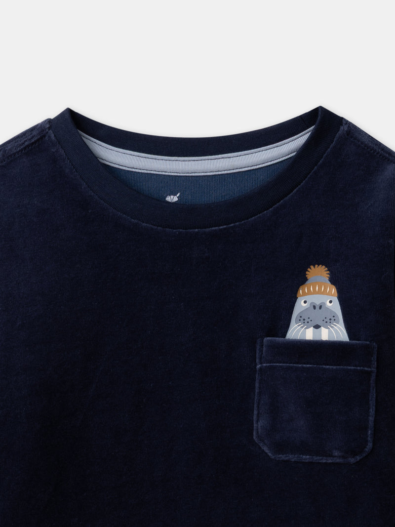 Pyjama bleu marine morse Garçon