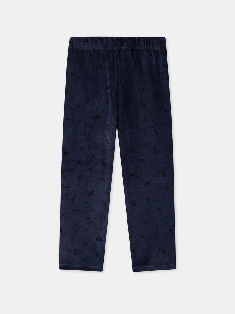 Pyjama bleu marine morse Garçon