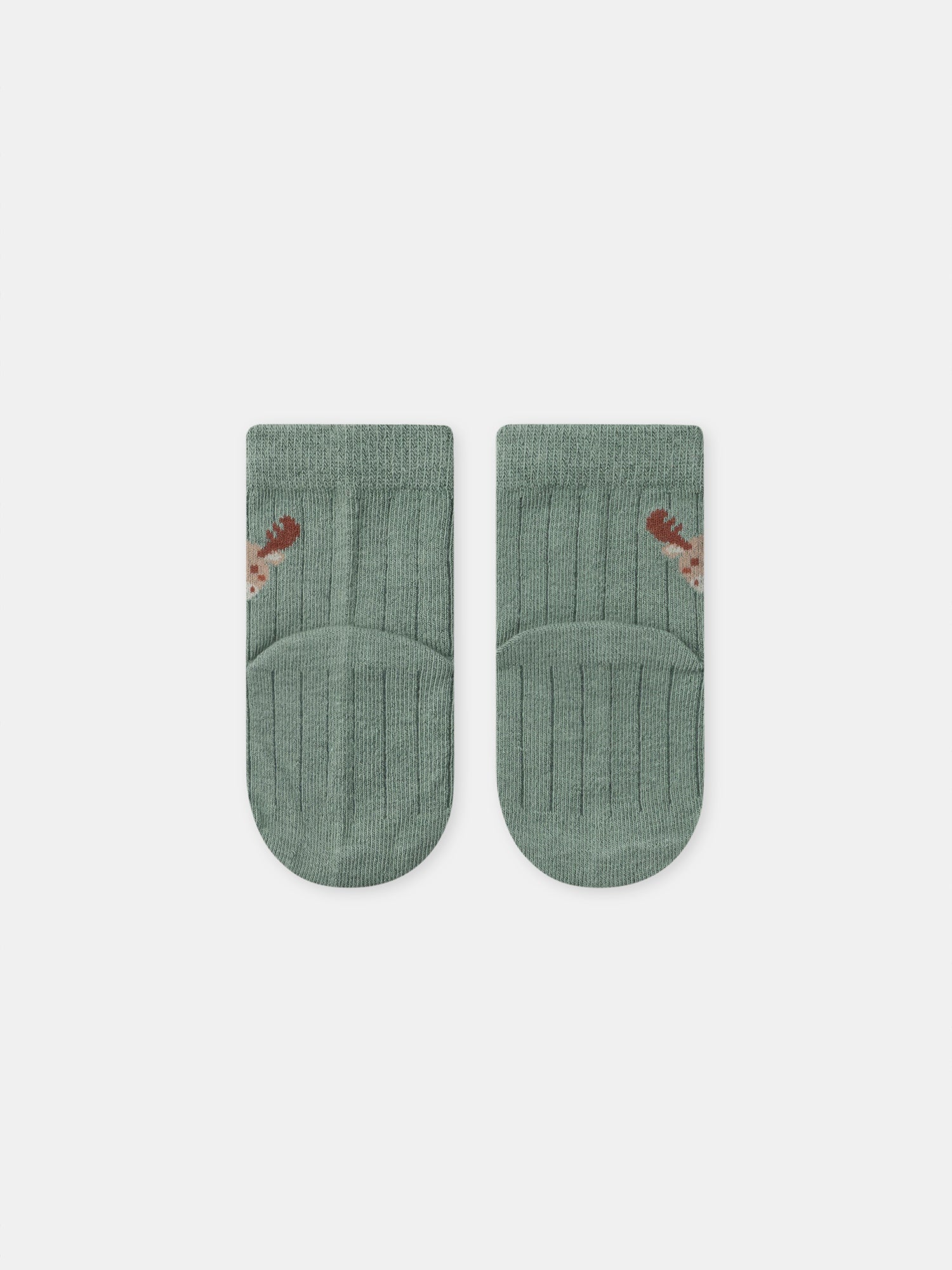 Ensemble combinaison à rayures vertes + body + chaussettes Naissance Garçon