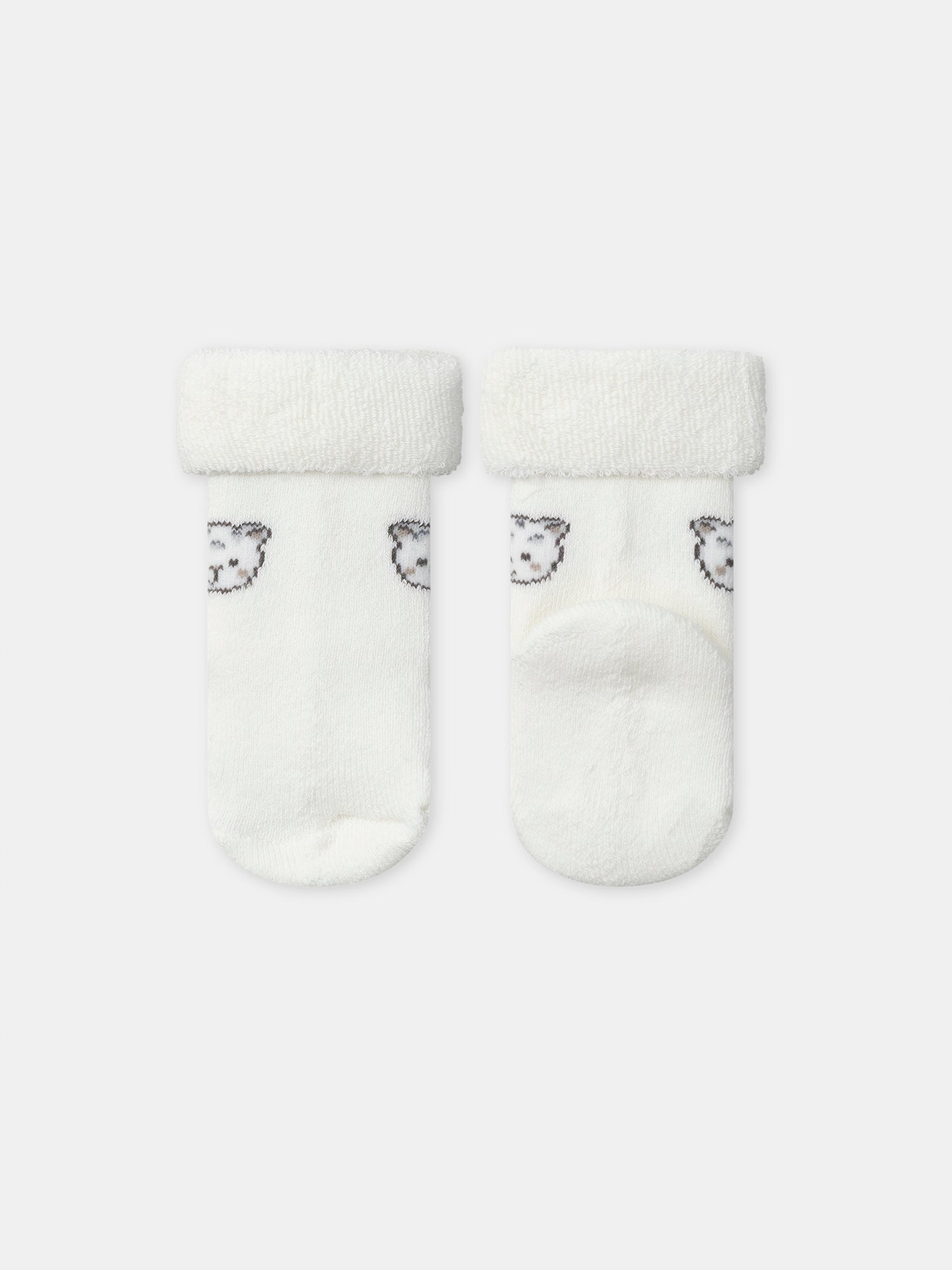 Ensemble Ensemble sweat blanc + pantalon + chaussettes Naissance Mixte