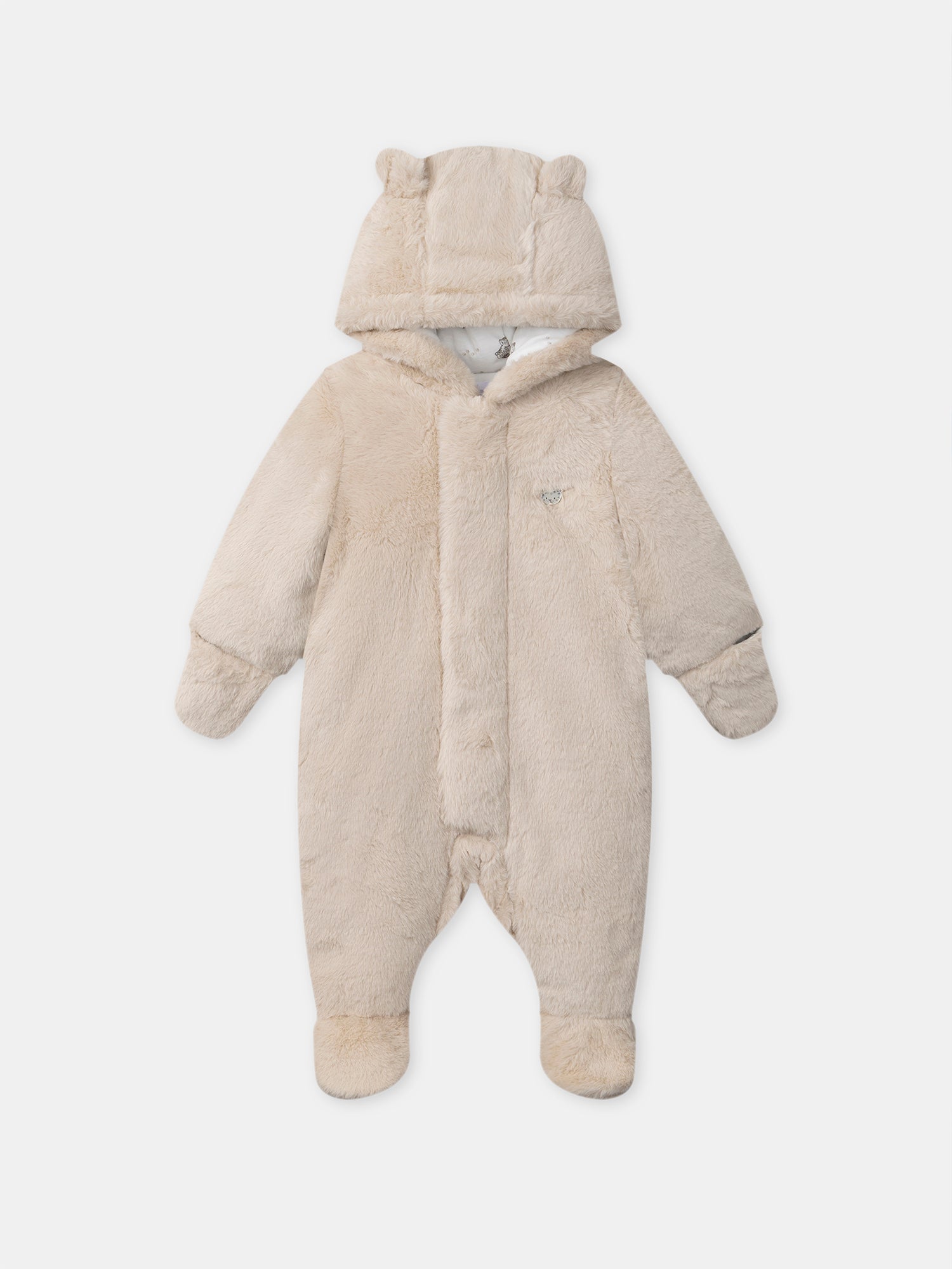 Pilote beige en fourrure Naissance Mixte
