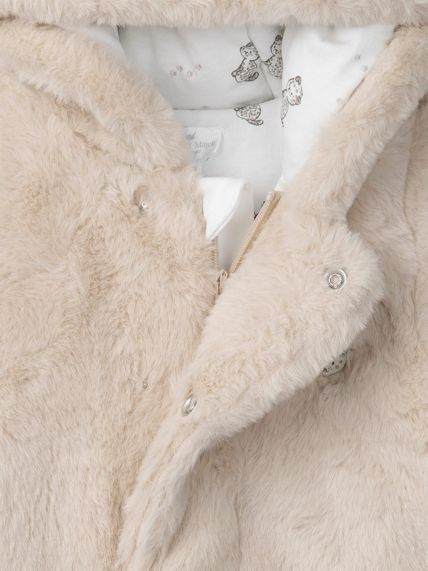 Pilote beige en fourrure Naissance Mixte