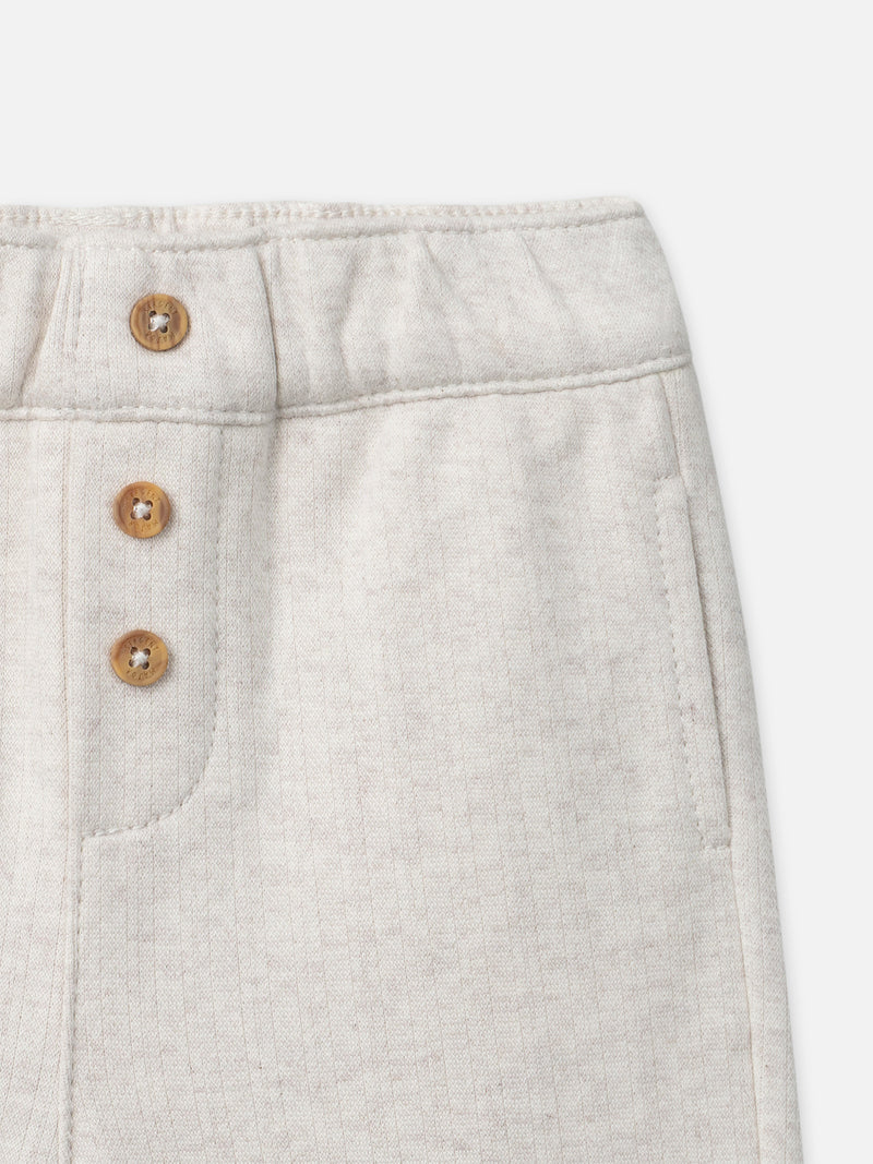 Pantalon écru visage animal Bébé Garçon