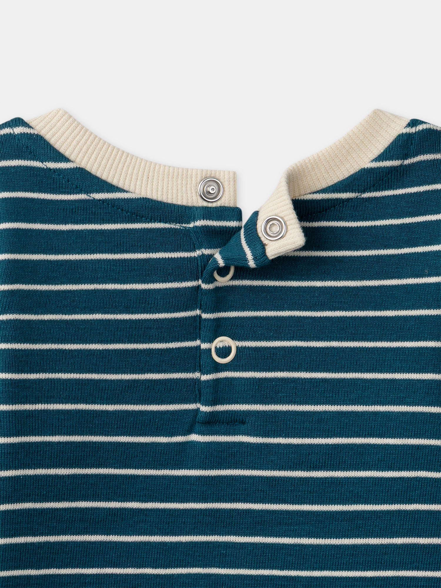 T-shirt écru imprimé animaux à manches longues Bébé Garçon