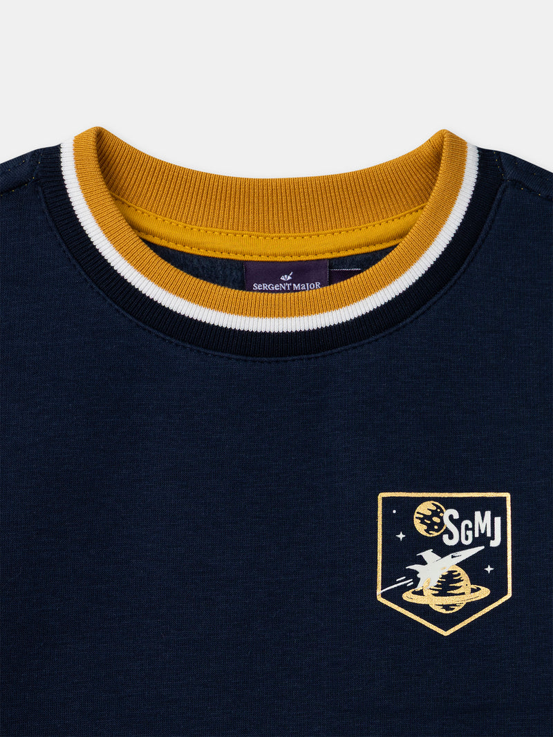 Sweat bleu marine Garçon