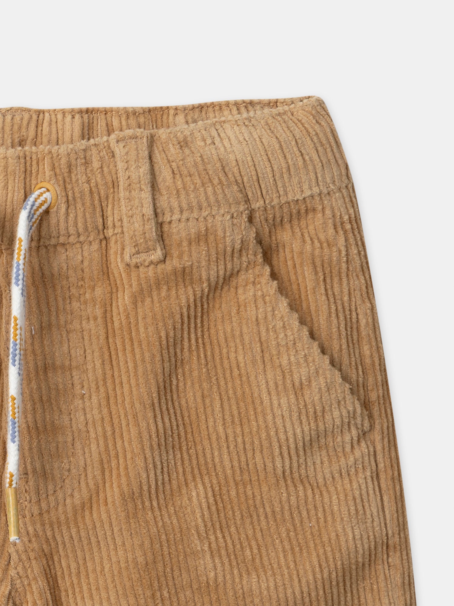 Pantalon marron en velours Garçon