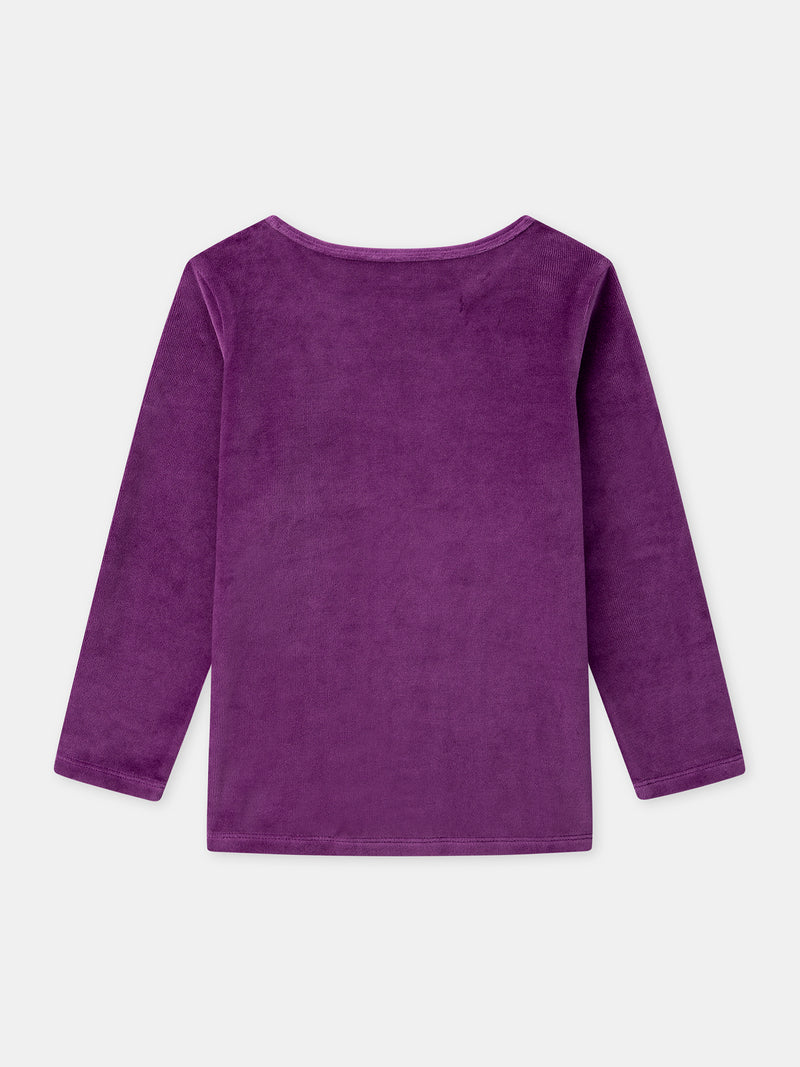 Pyjama violet + cape Fille