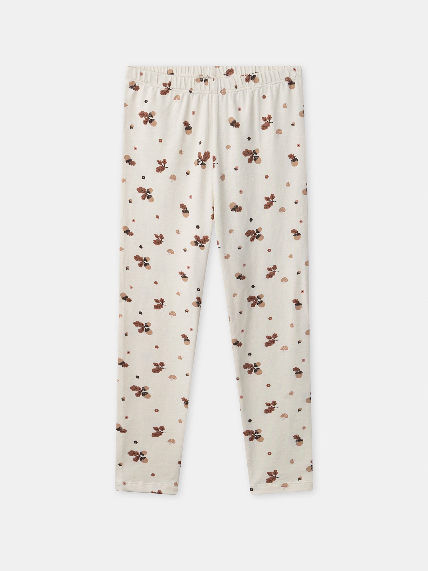 Chemise de nuit rose en velours imprimé renard et glands Fille