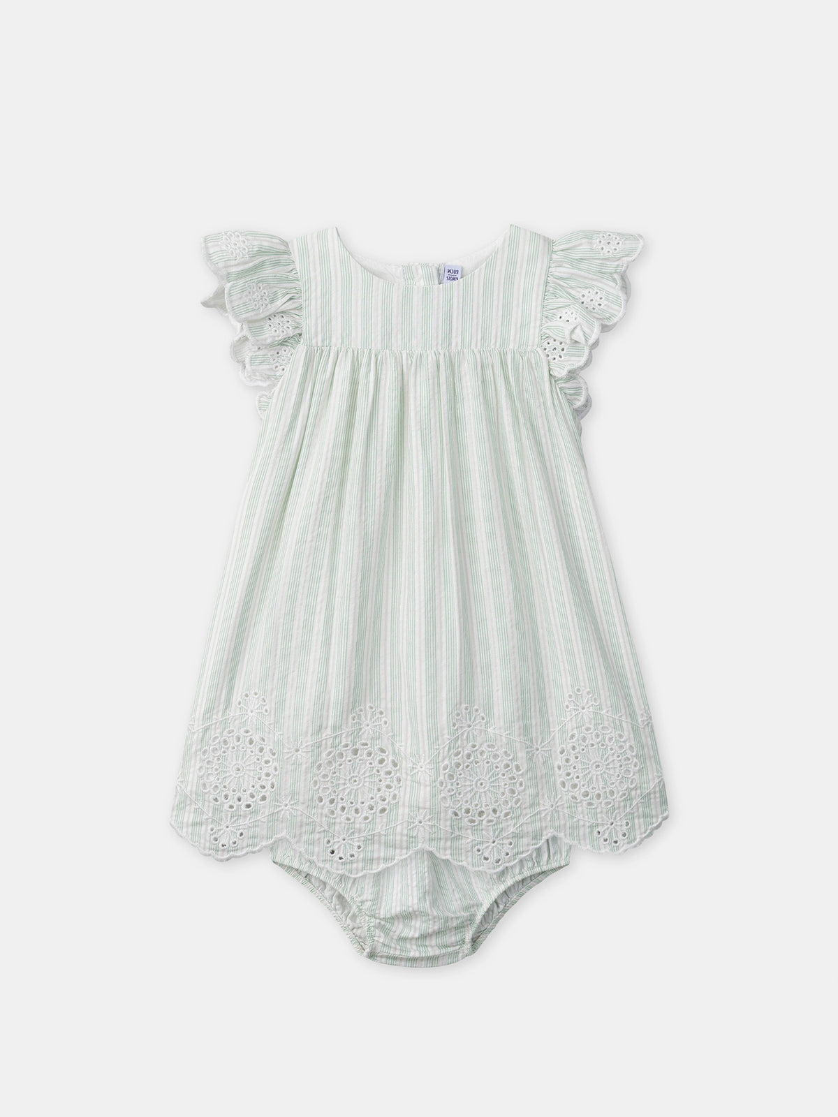 Robe + bloomer à rayures Bébé Fille