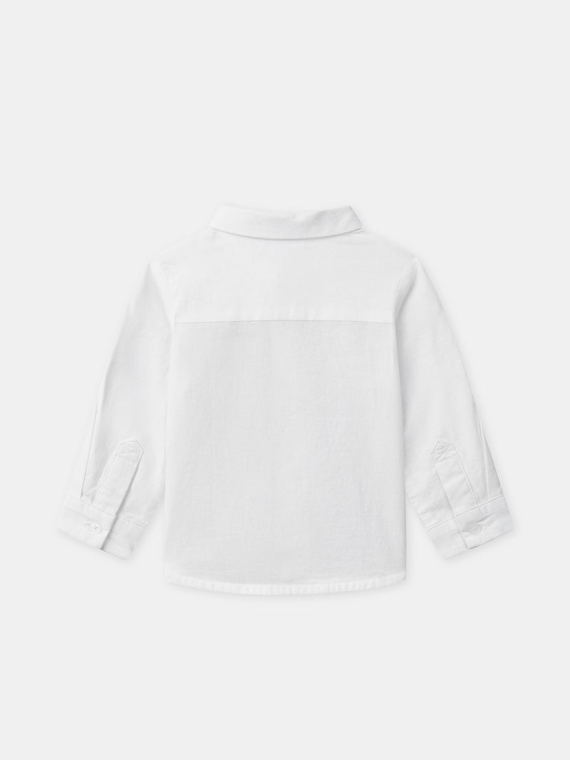 Chemise écrue à manches retroussables Bébé Garçon