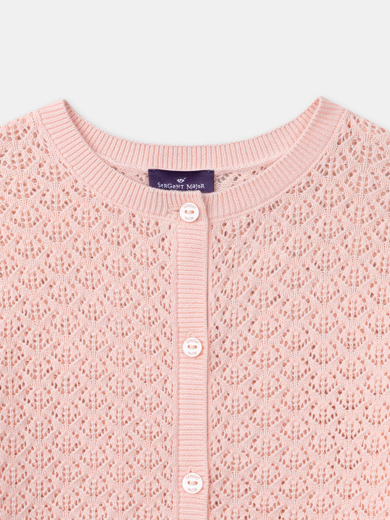Gilet rose Fille