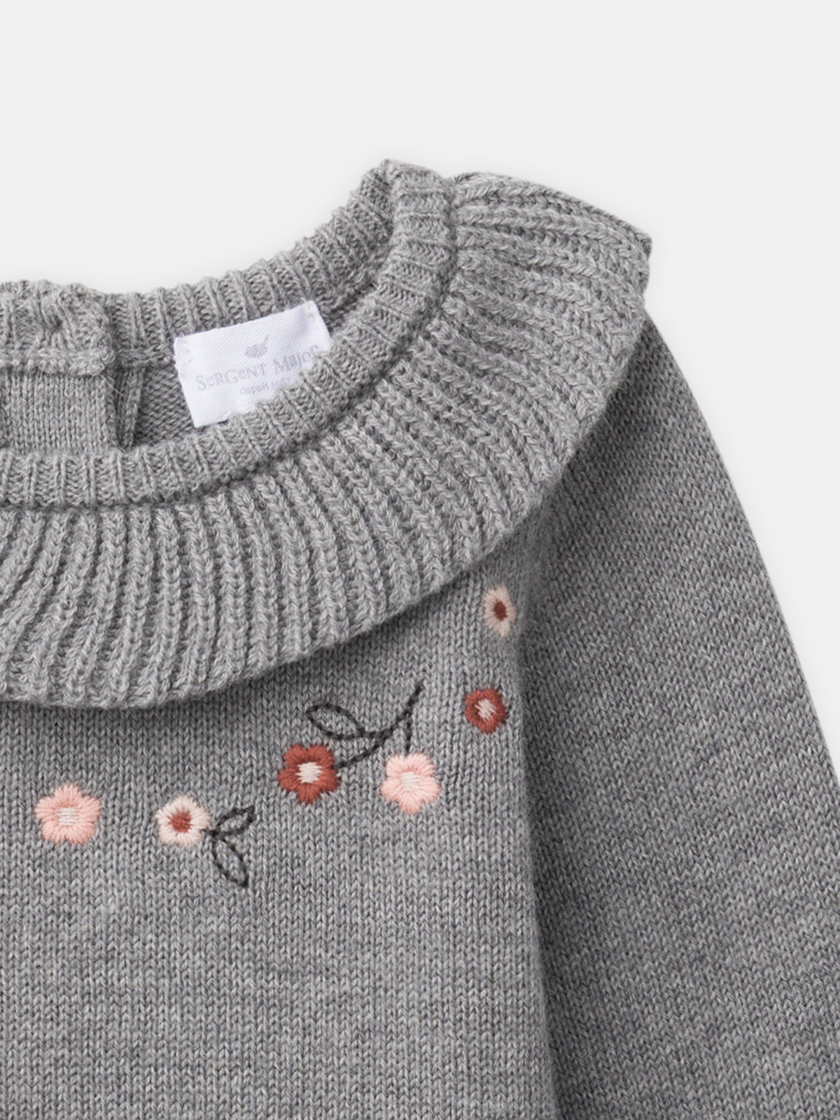Ensemble pull et pantalon gris Naissance Fille