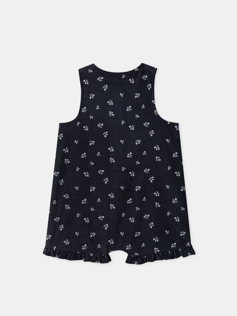 Ensemble salopette + body + collants Naissance Fille