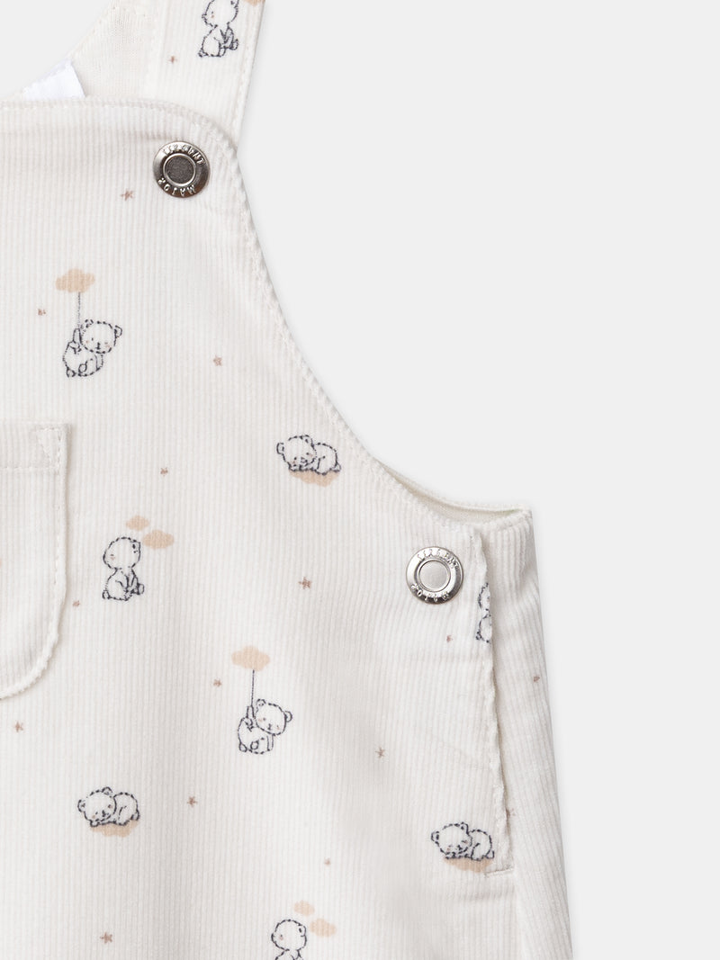 Ensemble salopette + body + chaussettes Naissance Garçon