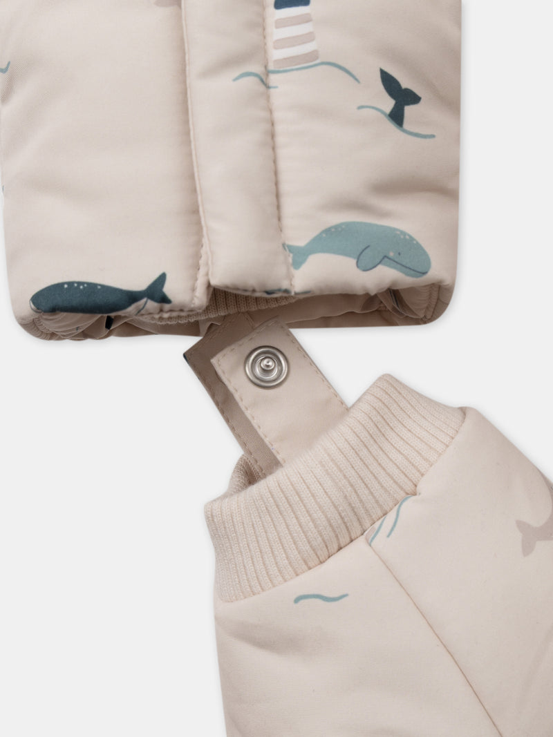 Pilote beige imprimée animaux Bébé Garçon