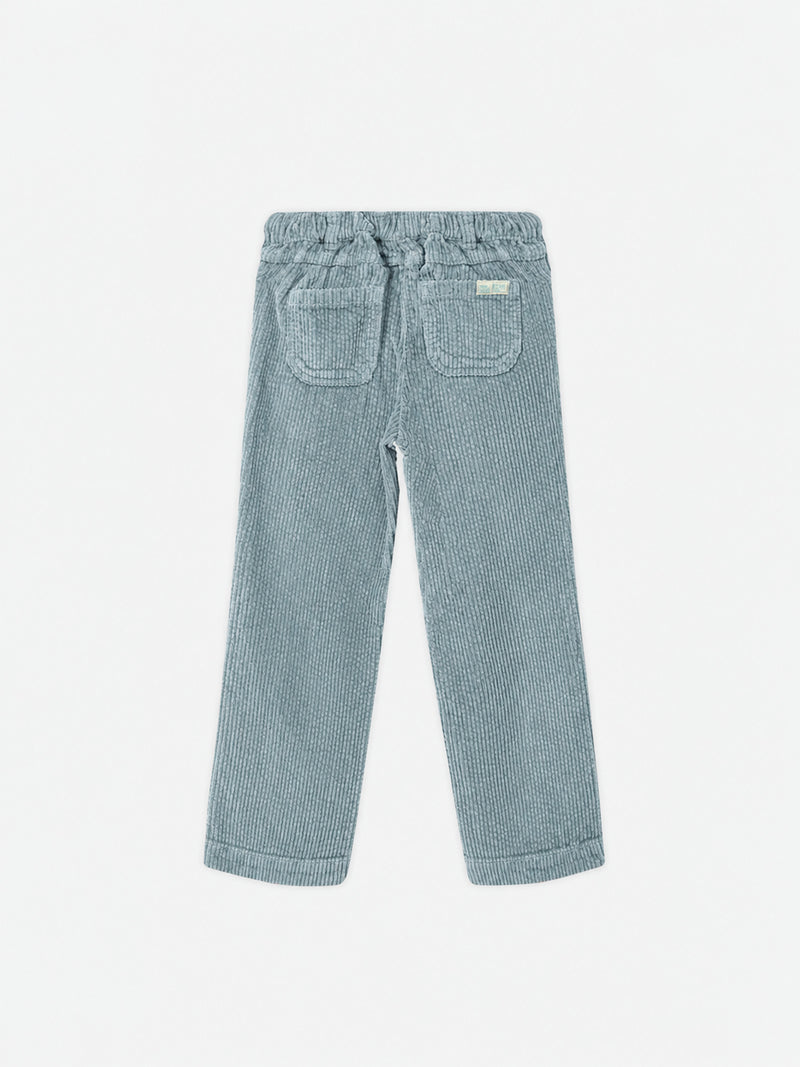 Pantalon vert en velours Fille