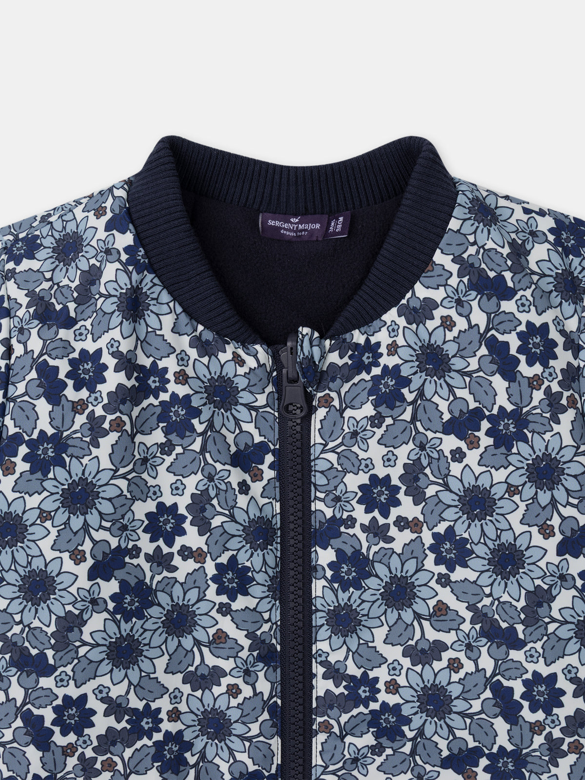 Parka 3 en 1 bleu marine pailleté Fille