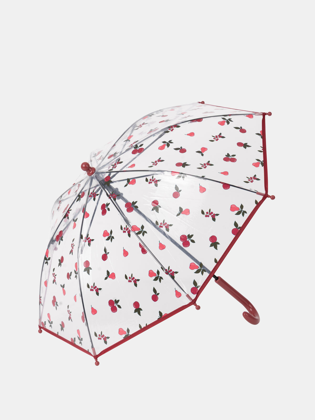 Parapluie transparent imprimé baies et poires Fille