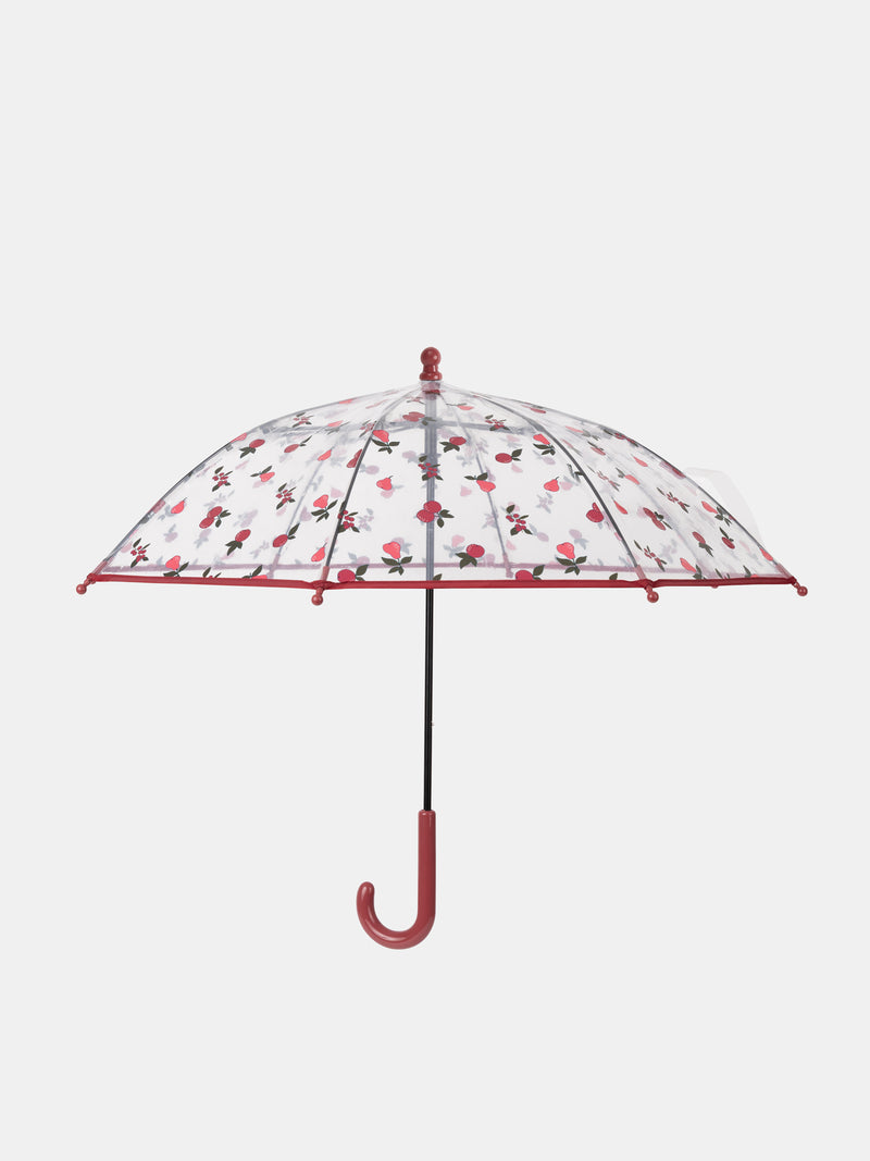 Parapluie transparent imprimé baies et poires Fille