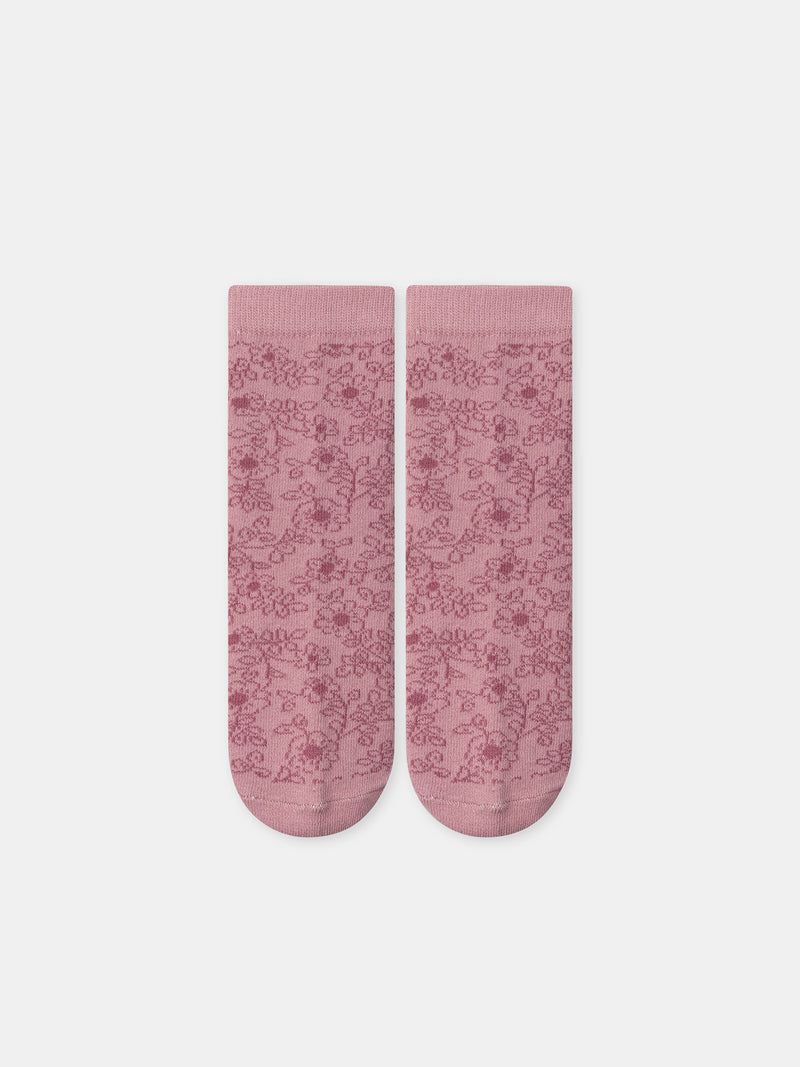 Lot de 5 chaussettes roses pingouins Fille