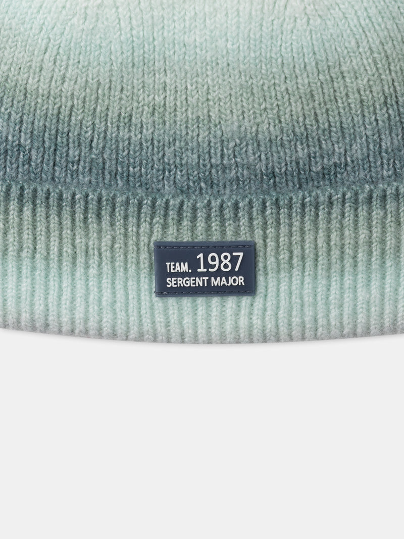 Bonnet dégradé tie and dye vert Garçon