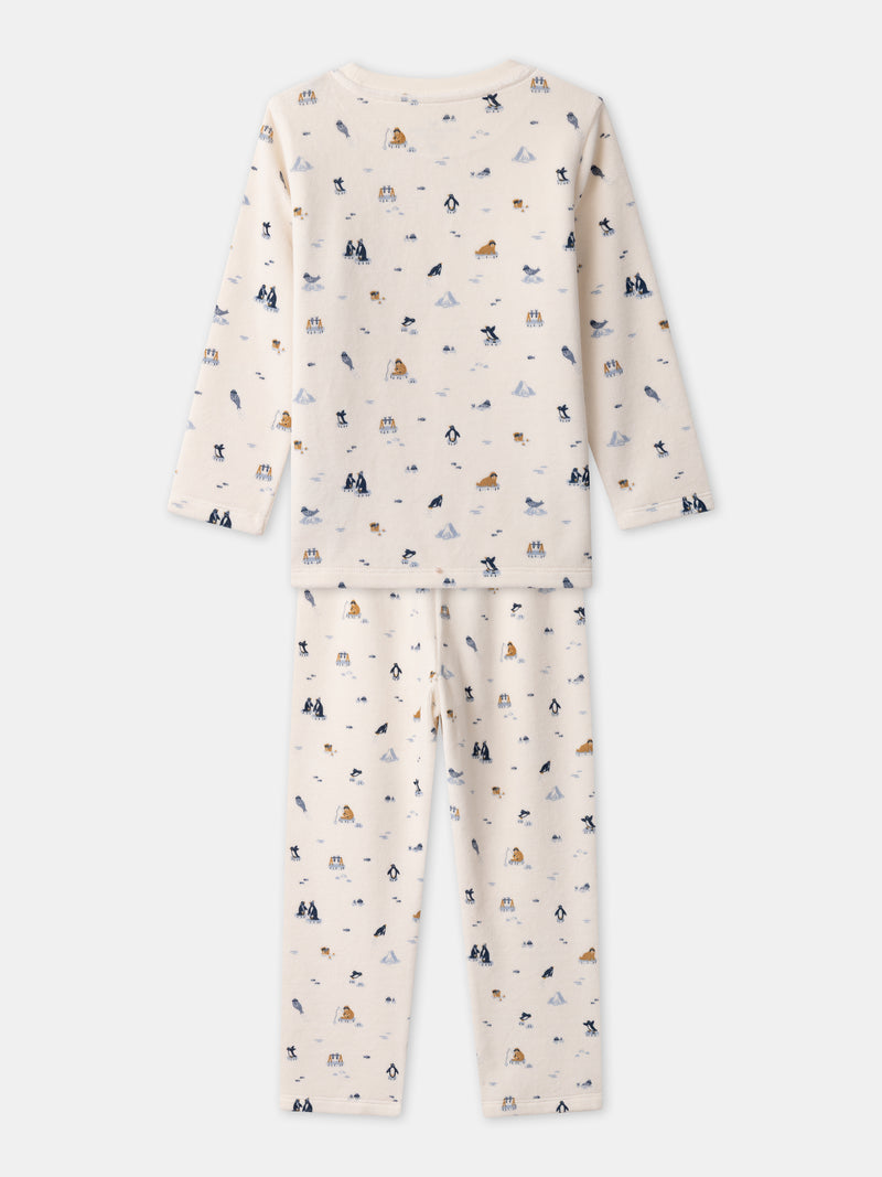Pyjama écru motif banquise Garçon