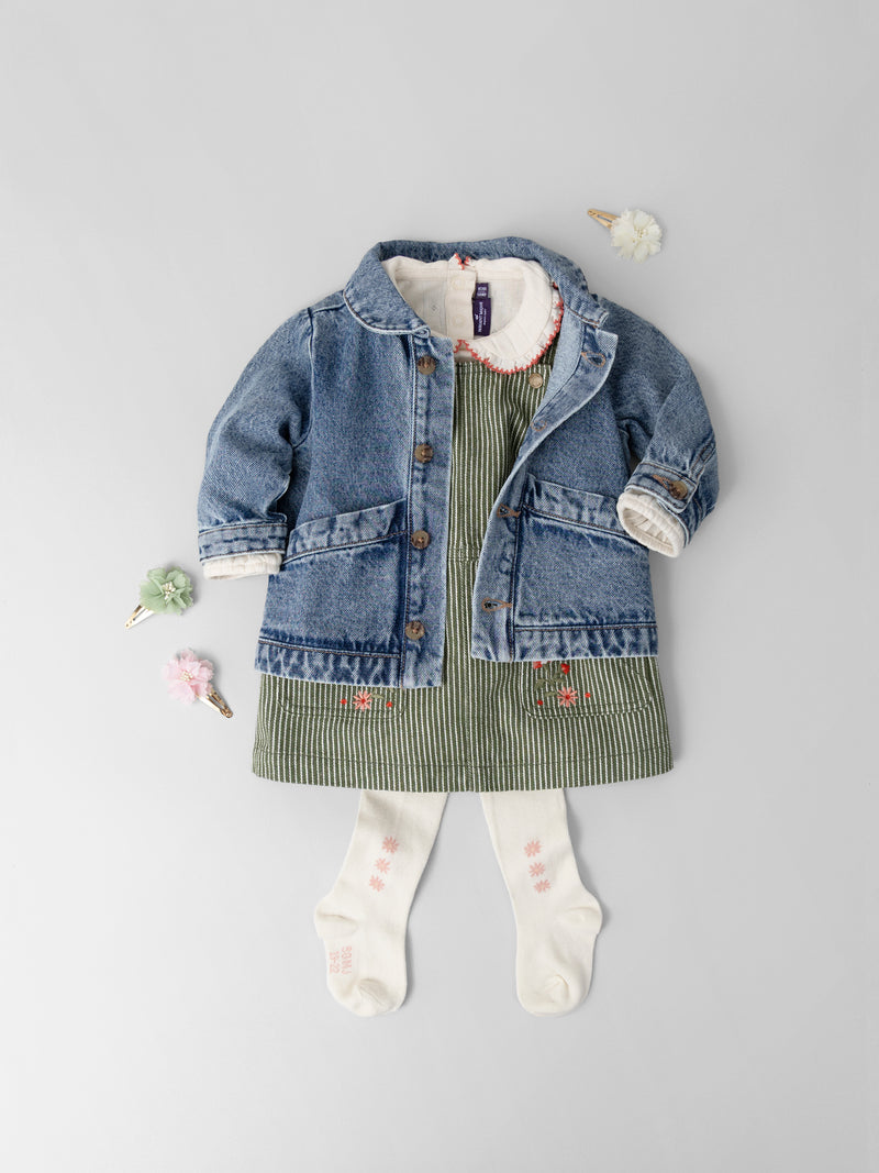 Tenue Bébé Fille : Balade en Denim - 1