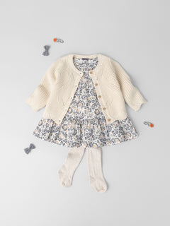 Tenue Bébé Fille : Fleurs & Coton - 1