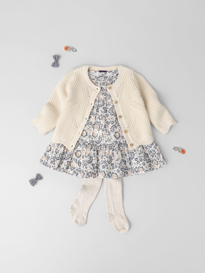 Tenue Bébé Fille : Fleurs & Coton - 1