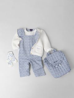 Tenue Bébé Fille : Fleurs de Coton - 1